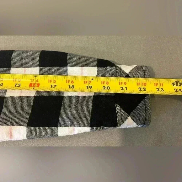 💗🖤”Boston Traders” Flannel Fleece Lined Hooded Shacket Pink/Black/White Sz S🖤 - Picture 16 of 16